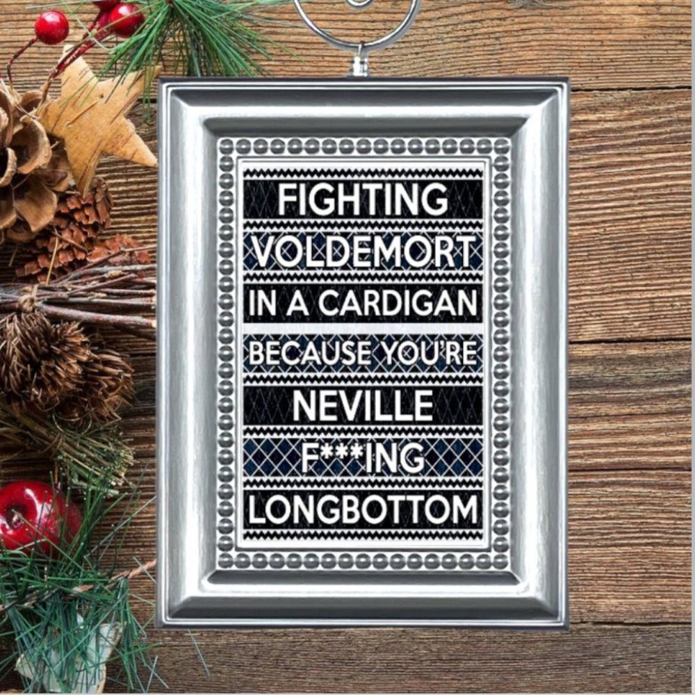 Harry Potter NEVILLE LONGBOTTOM & VOLDEMORT‎ Christmas Tree Ornament